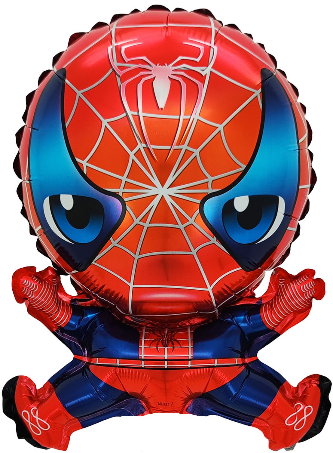 Шар с клапаном (16''/41 см) Мини-фигура, Человек Паук, 5 шт. в уп.