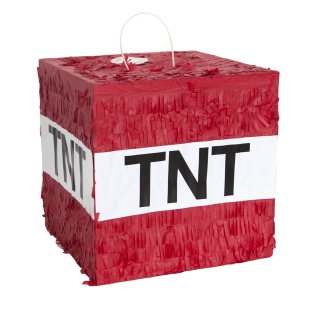 Пиньята Динамит, Красный, 28*28*28 см, 1 шт. в упак. 