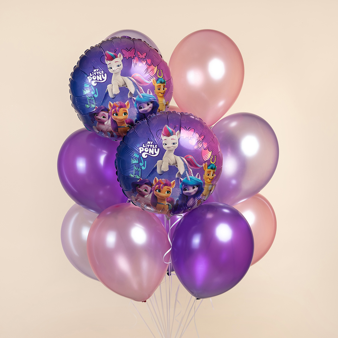 Шар (18''/46 см) Круг, My Little Pony, Веселые Лошадки, 1 шт.