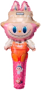 Шар ручной, с клапаном (20''/51 см) Фигура, Плюшевый эльф, Розовый, 1 шт.