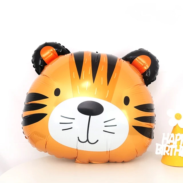 Шар (23''/58 см) Фигура, Голова, Маленький Тигр, 1 шт.