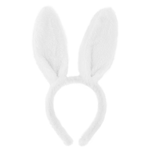 Ободок Зайка, Белый, 1 шт. 