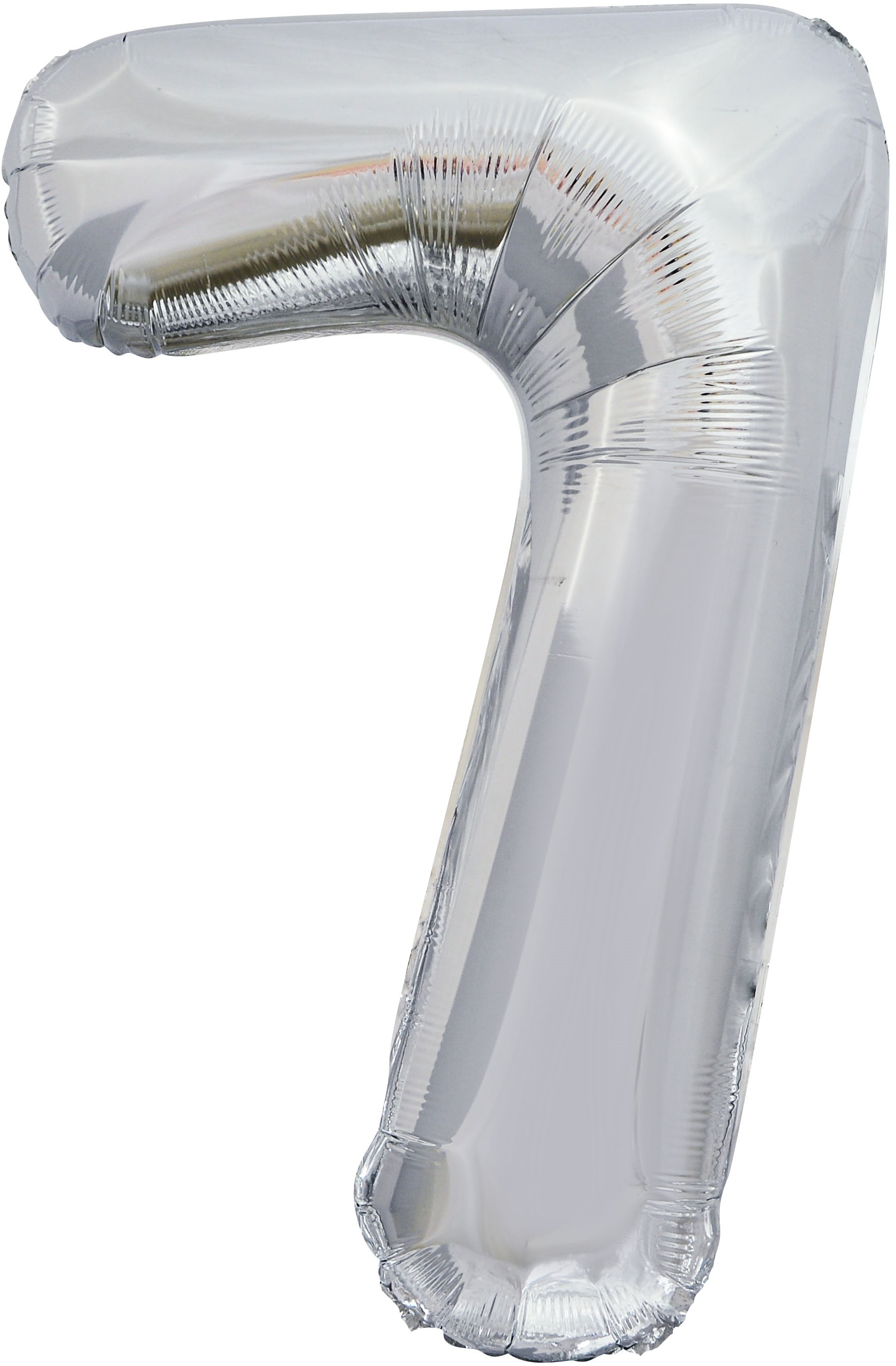 Шар (50''/127 см) Цифра, 7 XXL, Серебро, 1 шт. в уп.