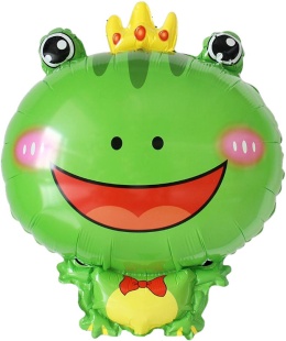 Шар (23''/58 см) Фигура, Лягушонок в короне, 1 шт.