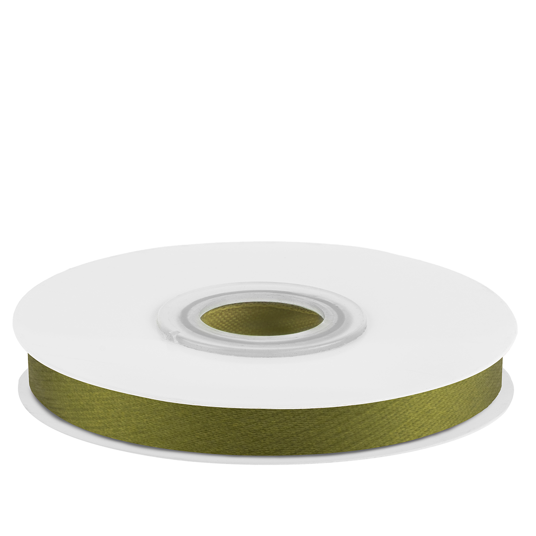 Лента атласная (0,7 см*22,85 м) Травяной, 1 шт.
