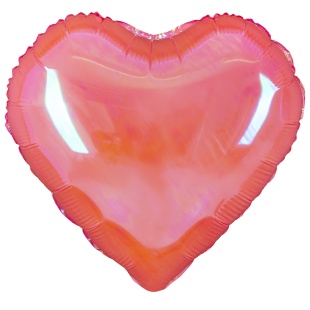 Шар с клапаном (10''/25 см) Мини-сердце, Розовый, Хамелеон, 1 шт.