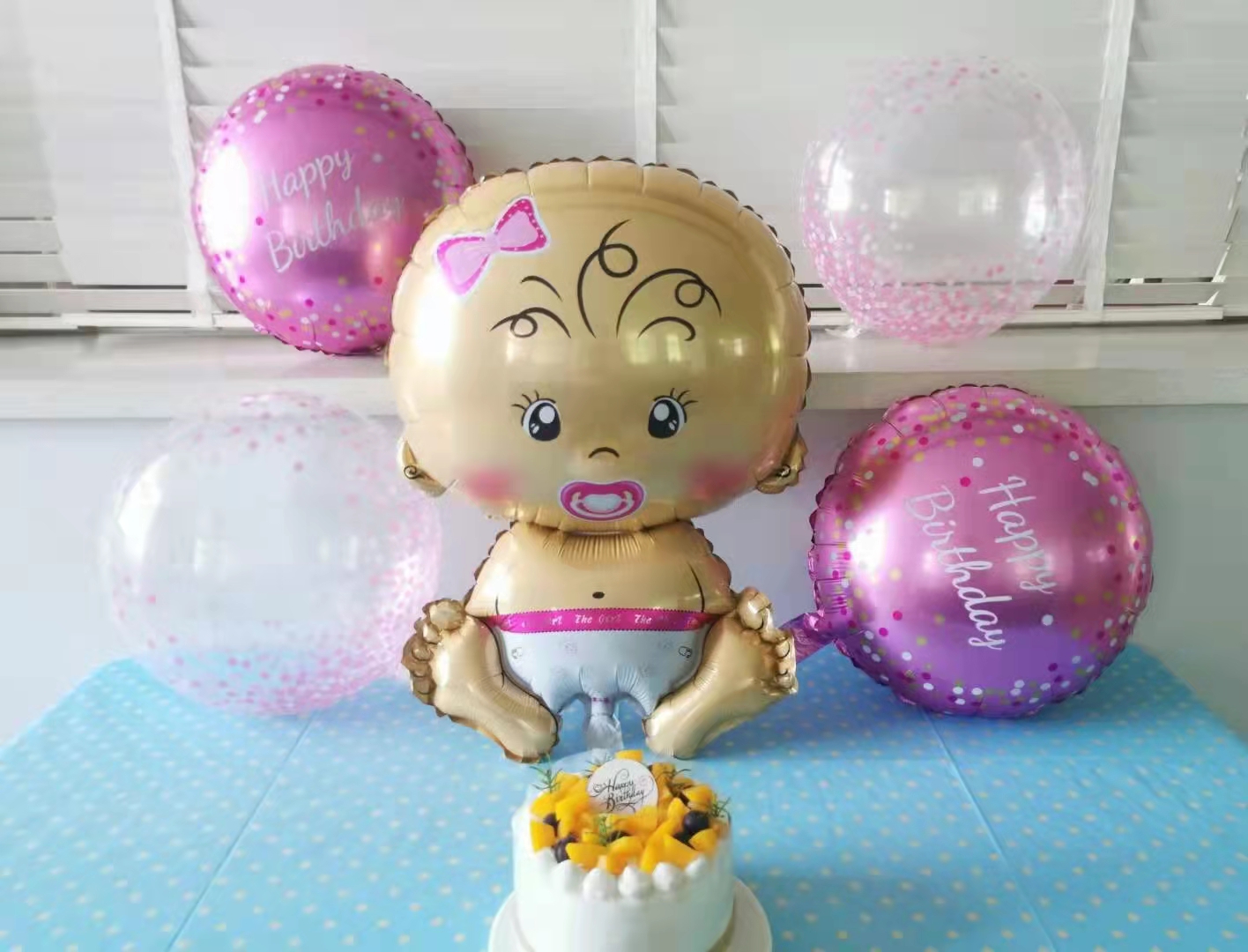 Шар (26''/66 см) Фигура, Малышка Девочка, 1 шт. в уп.
