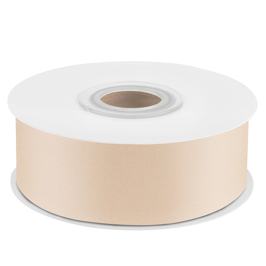 Лента атласная (2,5 см*22,85 м) Светлое золото, 1 шт.