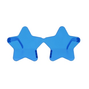 Карнавальные очки, Звезда, Синий, 1 шт. 