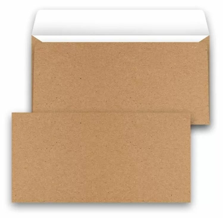 Конверт декоративный, Крафт, 11*22 см, 20 шт.