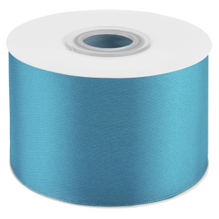 Лента атласная (5 см*22,85 м) Лазурный, 1 шт.