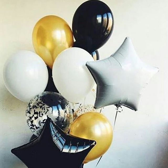 Шар (18''/46 см) Звезда, Белый, 1 шт.