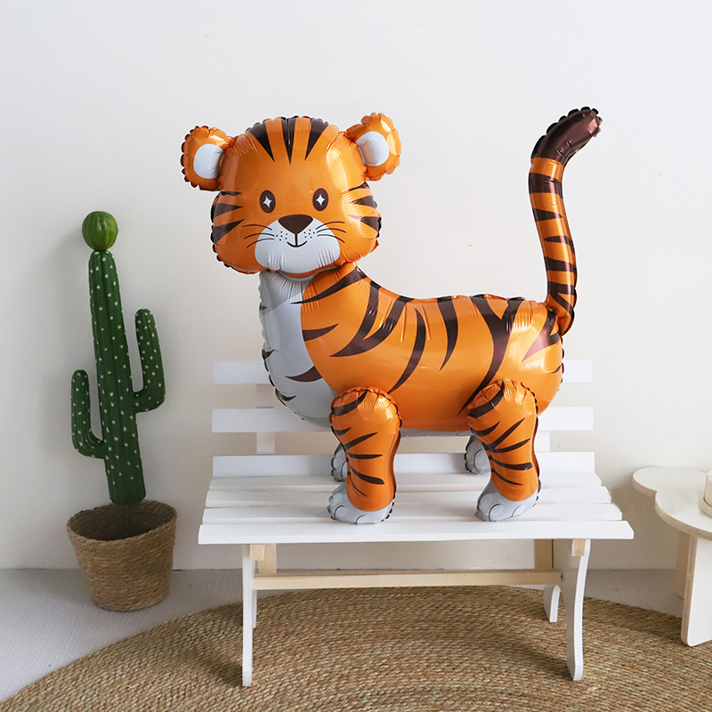 Шар 3D (23''/58 см) Фигура, Тигр, 1 шт. в уп.