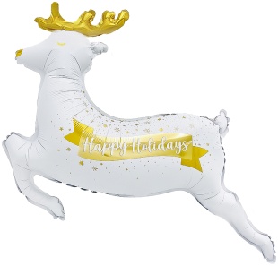 Шар (45''/114 см) Фигура, Новогодний олень, 1 шт.