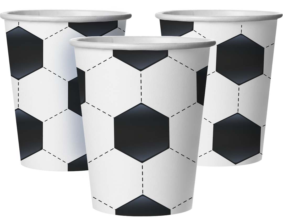 Стаканы (250 мл) Футбольный мяч, 6 шт.