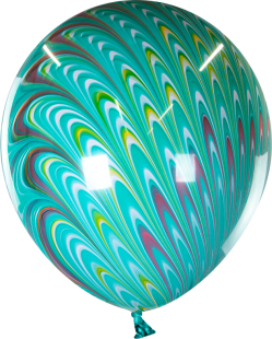 Шар (18''/46 см), Русские агаты, Зеленый, 1 шт.