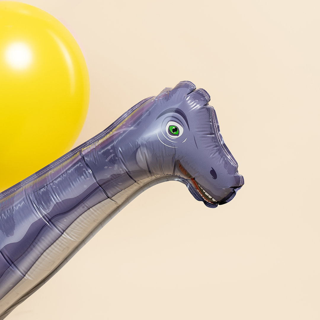 Шар (47''/119 см) Фигура 3D, Динозавр Диплодок, 1 шт. в уп.