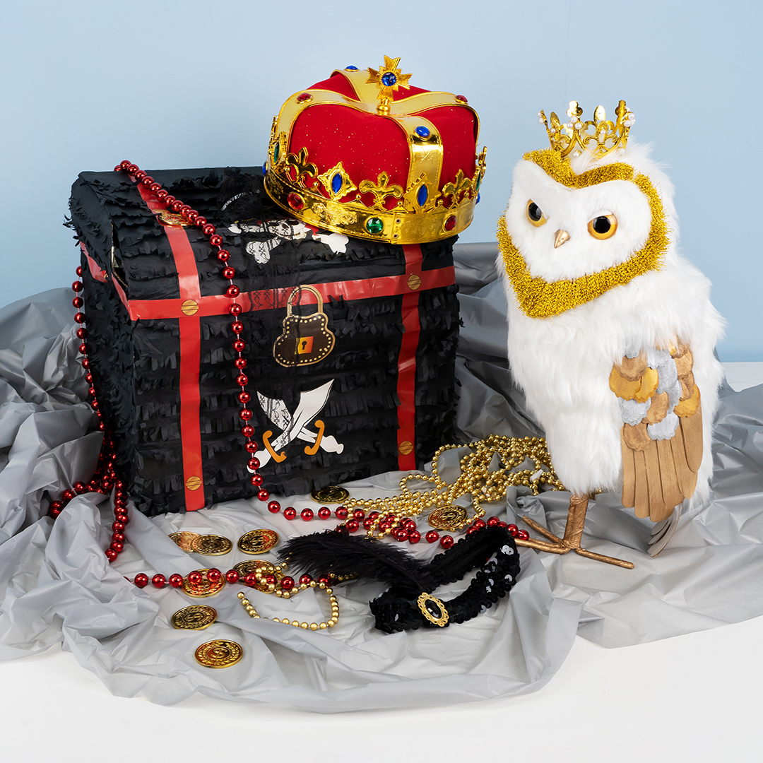 Корона тканевая, Король, Золото, 1 шт. 