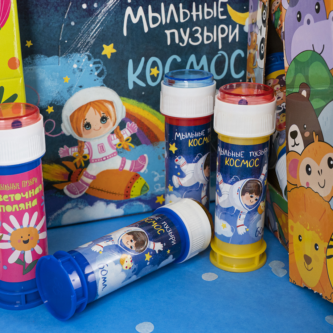 Мыльные пузыри Космос, 60 мл. 36 шт.