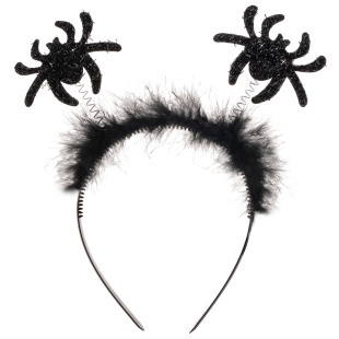 Ободок, Паучки, Черный, 1 шт. 