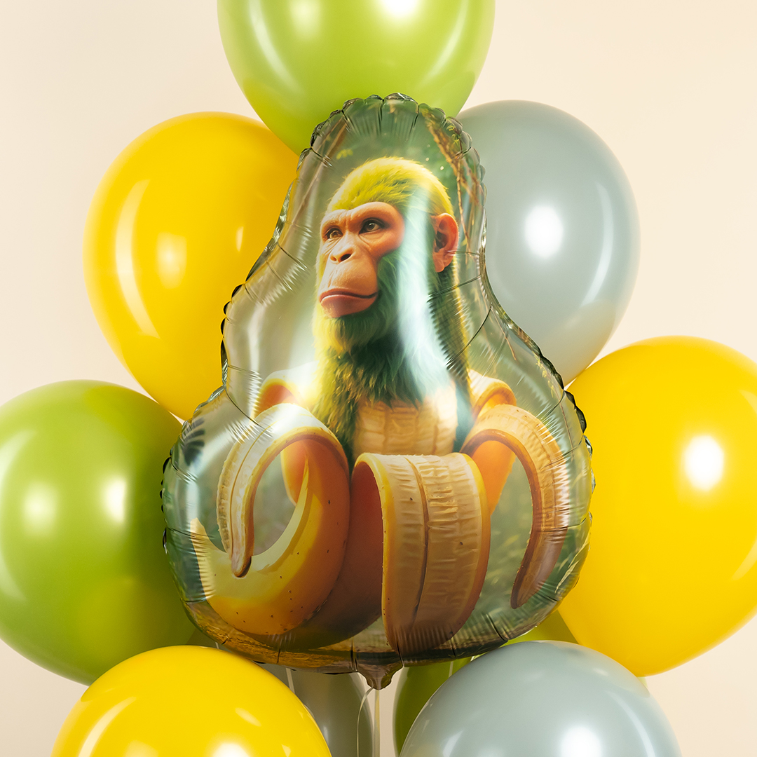 Шар (29''/74 см) Фигура, Горилла, 1 шт.