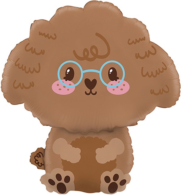 Шар (23''/58 см) Фигура, Пудель, 1 шт.