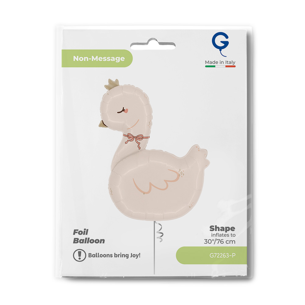 Шар (30''/76 см) Фигура, Маленький лебедь, 1 шт. в уп.