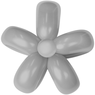 Шар (2''/5 см) ШДМ, Серый, пастель ретро, 100 шт.