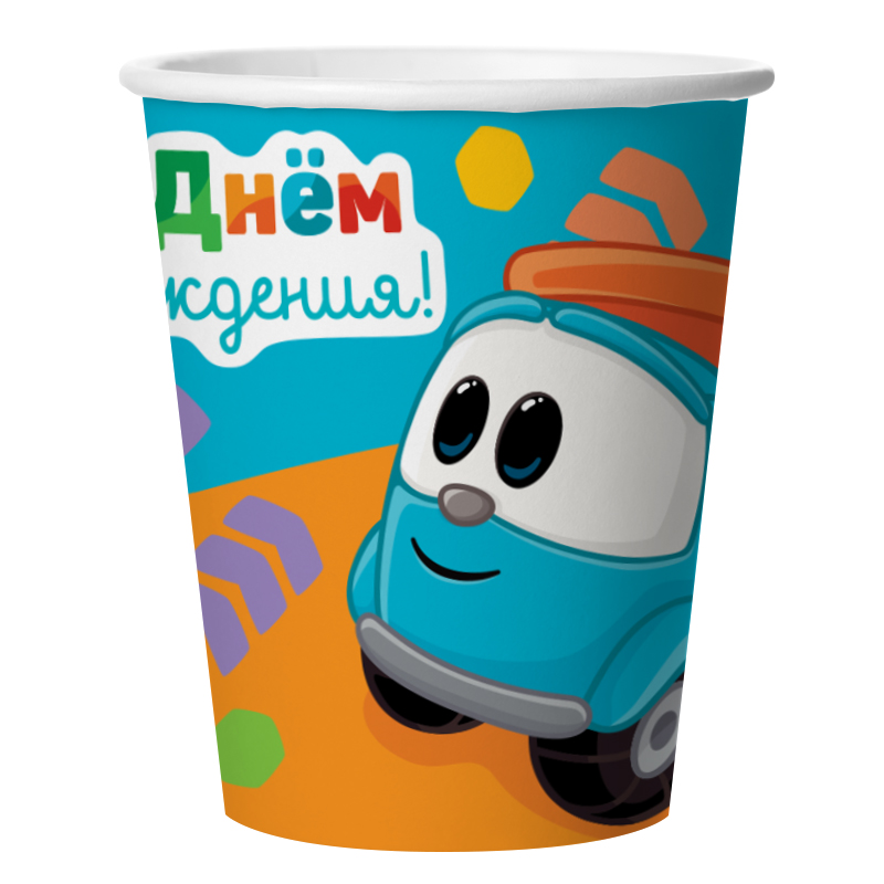Стаканы (250 мл) Грузовичок Лёва, 6 шт.