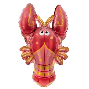 Шар с клапаном (15''/38 см) Мини-фигура, Лобстер, 1 шт.
