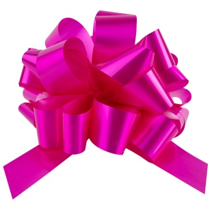 Бант Шар, Фуксия, Лаковый, 36 см, 1 шт. в упак.