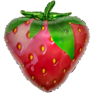Шар (24''/61 см) Фигура, Клубника, 1 шт. в уп.