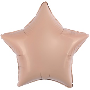 Шар (18''/46 см) Звезда, Винтажная роза, Матовый, 1 шт.