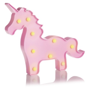Световая фигура Единорог, 25*23*3 см. Розовый, 1 шт.