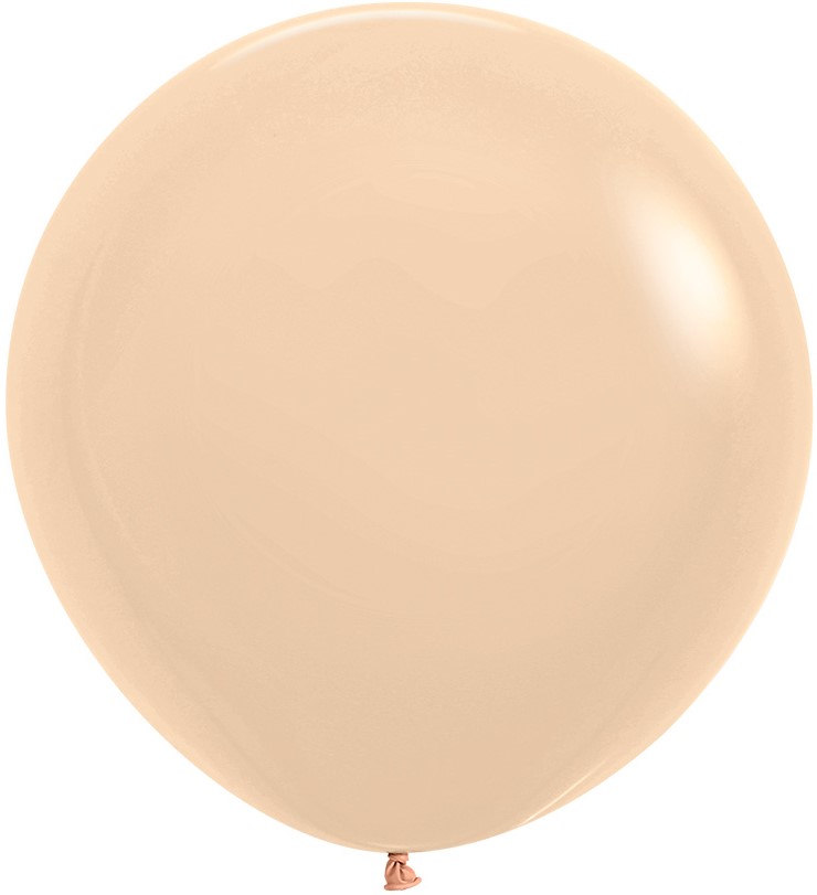 Шар (24''/61 см), Персик Малибу (660), макарунс, 3 шт.