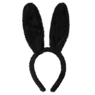 Ободок, Зайка, Черный, 1 шт. 