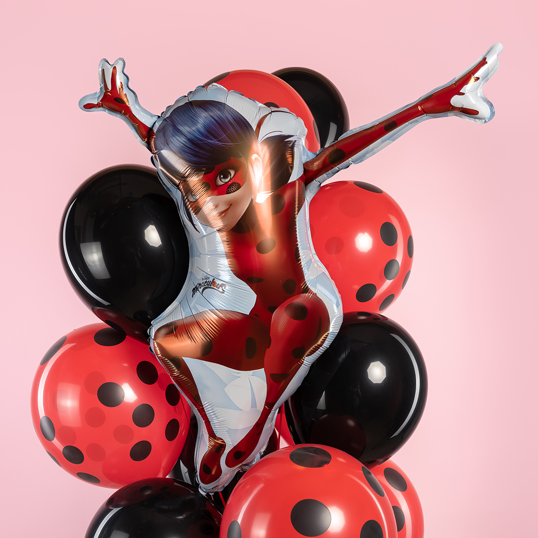 Шар (33''/84 см) Фигура, Леди Баг, 1 шт.
