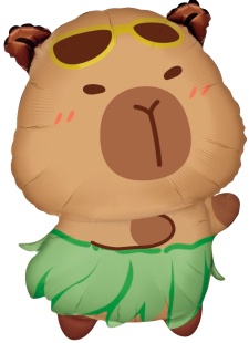 Шар (30''/76 см) Фигура, Летняя капибара, 1 шт.