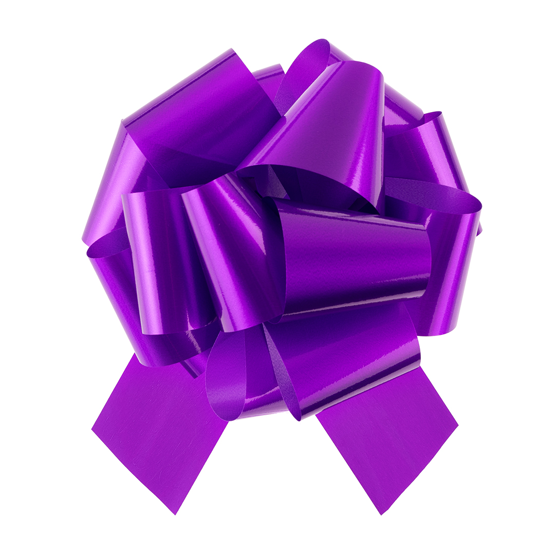 Бант Шар, Фиолетовый, Лаковый, 21 см, 1 шт. в упак.  Бант Шар, Фиолетовый, Лаковый, 21 см, 1 шт. в упак.