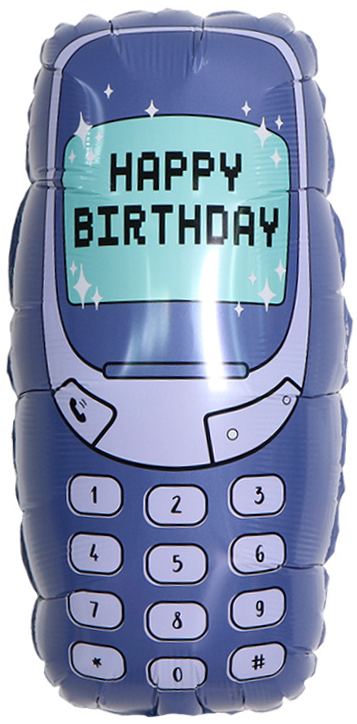 Шар (24''/61 см) Фигура, Мобильный телефон, 1 шт.