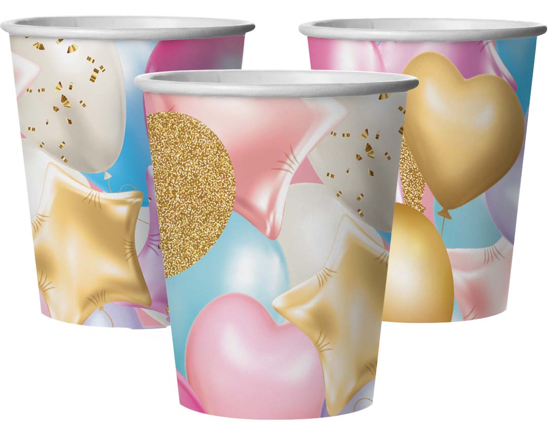 Стаканы (250 мл) Праздничные шарики, 6 шт.