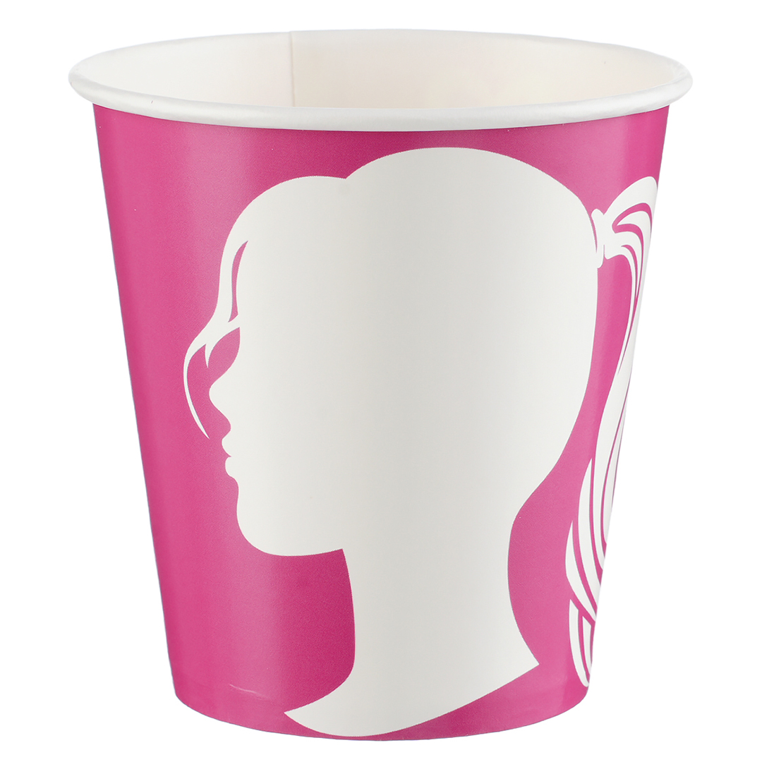 Стаканы (250 мл) Красотка, Розовый, 6 шт.