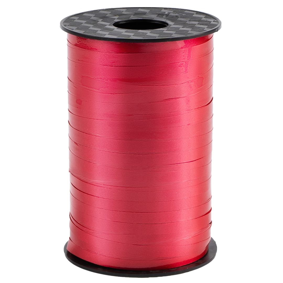 Лента полипропиленовая (0,5 см*250 м) Красный, Лаковый, 1 шт.