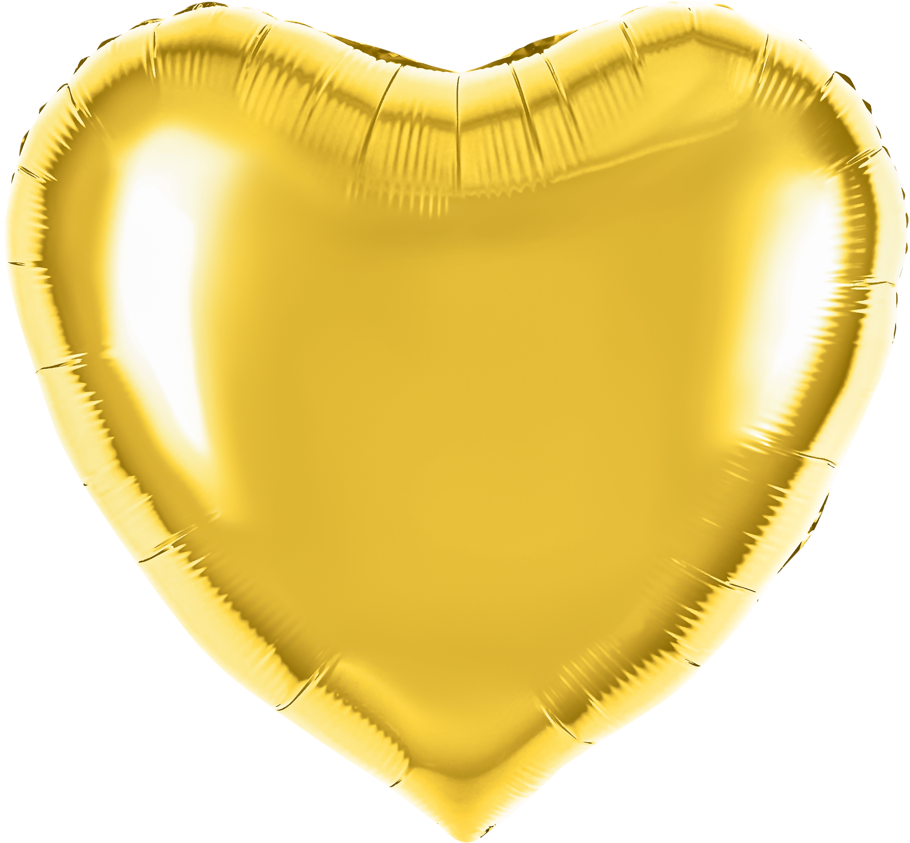 Шар (63''/160 см) Сердце, Золото, Металлик, 1 шт.