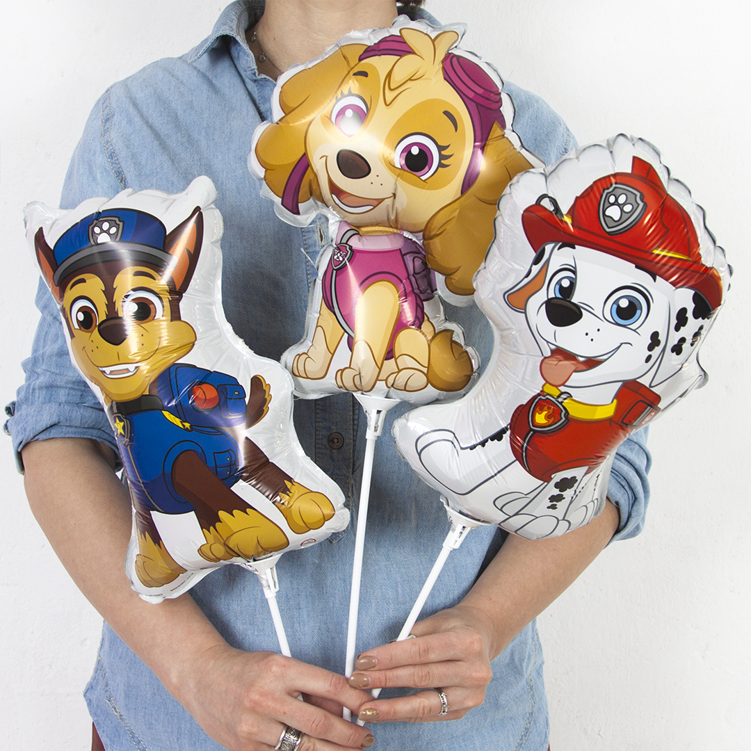 Шар (14''/36 см) Мини-фигура, Щенячий патруль, Маршалл, 1 шт.