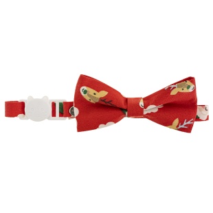 Новогодний ошейник - бант для питомца, 17-33 см, Красный, 1 шт. в упак. 