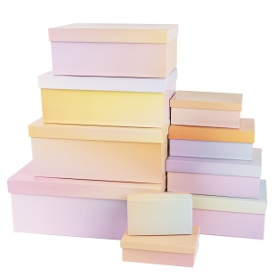 Набор коробок Нежное сияние, Градиент, 28,5*18,5*12 см, 9 шт. в упак. 