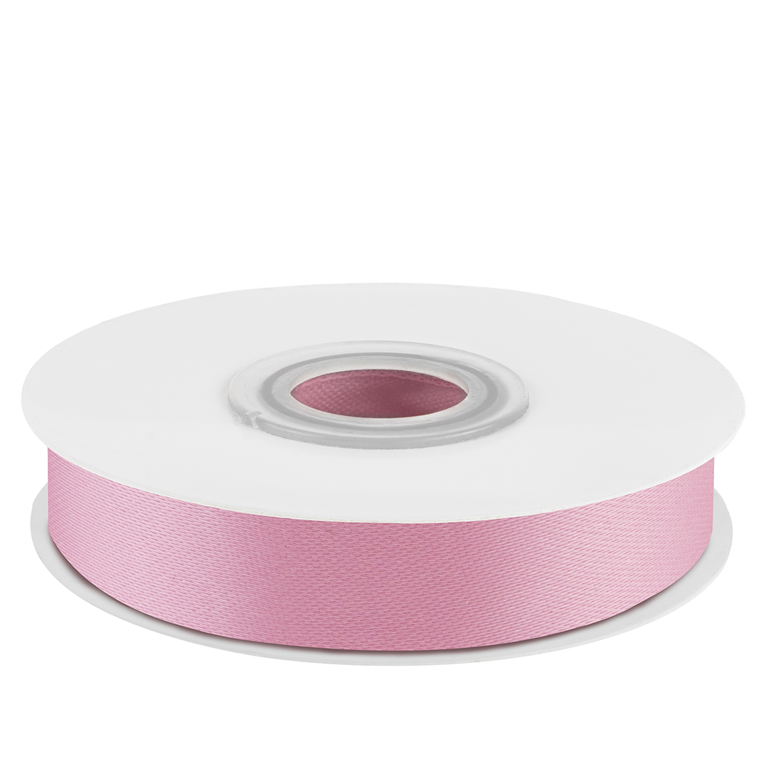 Лента атласная (1,2 см*22,85 м) Розовый, 1 шт.