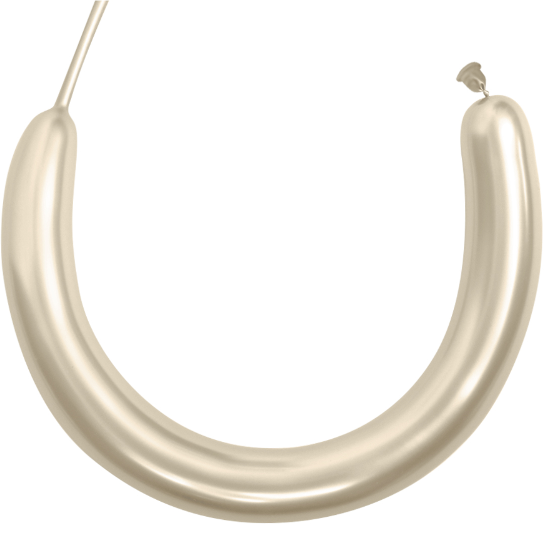 Шар (2''/5 см) ШДМ, Белое золото, хром, 50 шт.