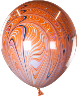 Шар (18''/46 см), Русские агаты, Оранжевый, 1 шт.
